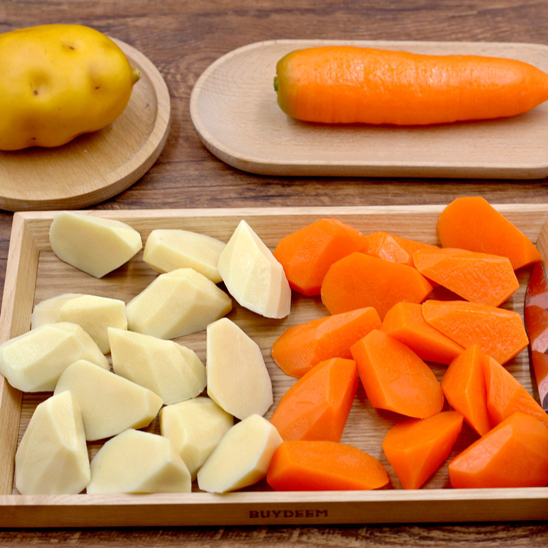 Simulerad mat potatisblock potatisblock morotsblock grönsaksmodell äta lekrätter set fotografering rekvisita