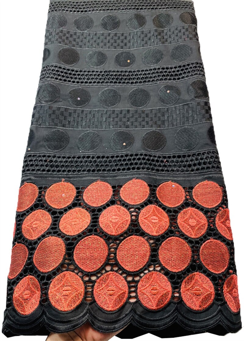 Black And Blue African Lace Fabric 2022 Swiss Lace Fabric With Stones Nigerian Lace Fabrics Dress 5 Yards VLL4399: AS PIC5