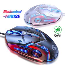 Gaming Muis Mute Gamer Muizen 6D 3200 Dpi Verstelbare Lichtgevende Led Usb Computer Muis Voor Laptop Pc Mechanische Hoge Snelheid muis