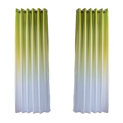 Living Room Privacy Curtains Simple Decorative Gradient Curtains Half Sun Shade Curtains: G