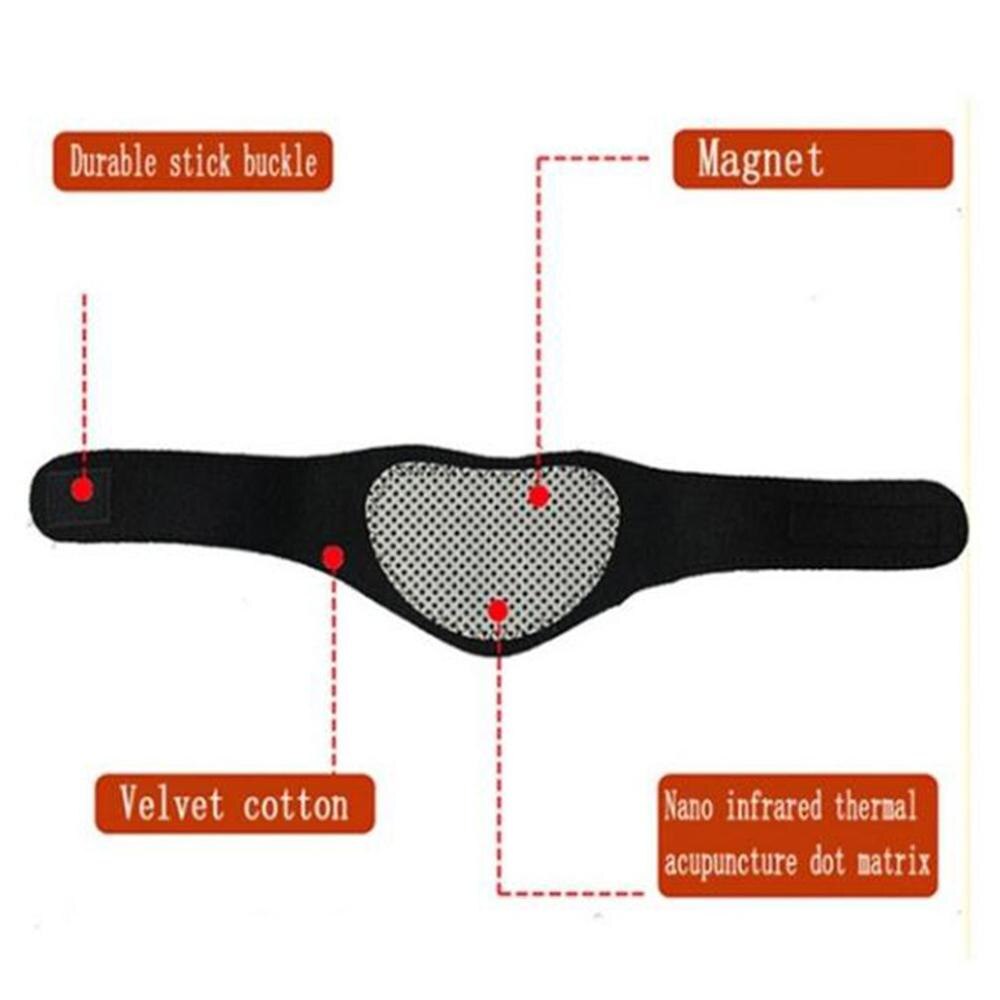 Cou ceinture ajustable Tourmaline auto-chauffant thérapie magnétique cou ceinture ajustable orthèse soulagement de la douleur vertèbre cervicale protéger les soins de santé