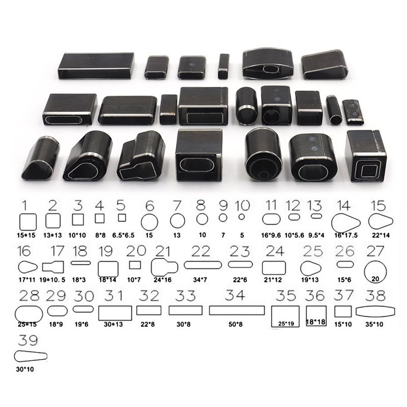 Multiple DIY Leather Hole Puncher Metal Hollow Hole Cutter Leather Punching with Hammer Sets DIY Handmade Leather Craft Tool Set