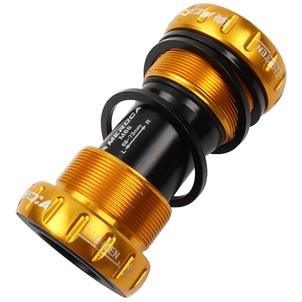MEROCA Mountain Bike Bottom Bracket BB68mm-73mm Aluminum Alloy CNC Bearing Bottom Bracket IXF MTB Crank Bottom Bracket