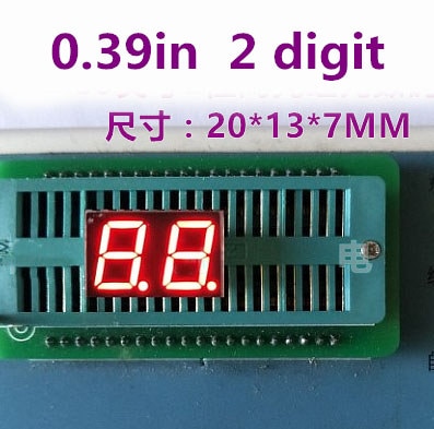 0.39 "0.39in RODE LED Digital Tube Common Cathode anode 10 Pin 2 Bit 7 Segment led display