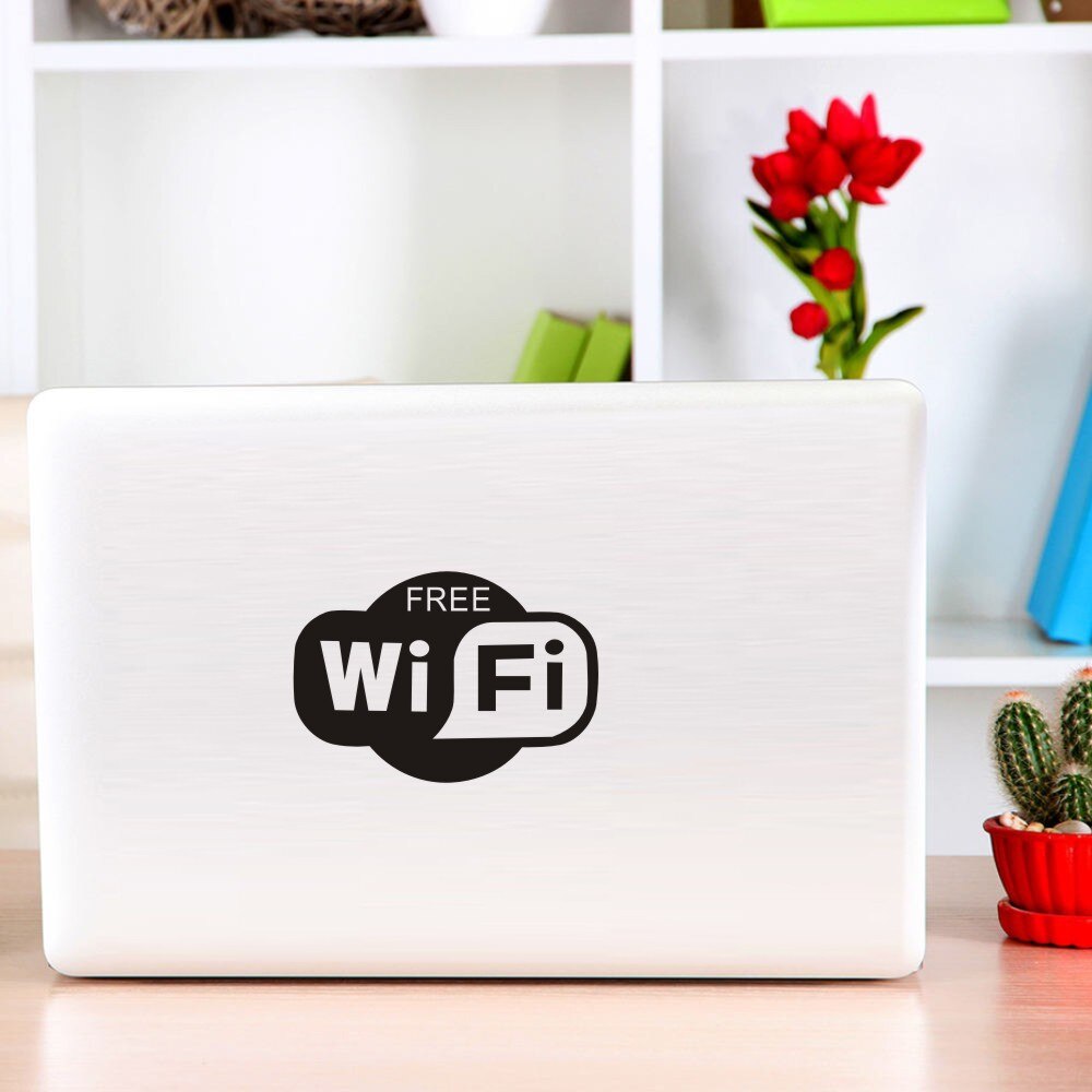 Gratis wifi wallsticker gør-det-selv-vindue cafe restaurant bar pub butik internetbutik glasdør boligindretning vægmærkater kunst vægmaleri