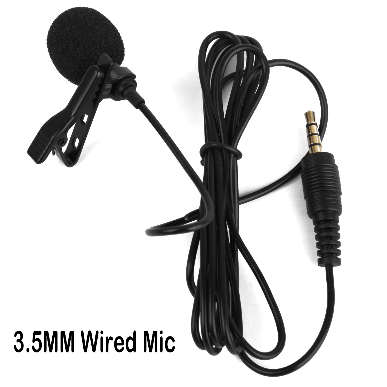 Wireless 3.5mm Lavalier Microphone Bluetooth 5.0 Recording Universal Mini Mic for Camera Speaker Smartphone Lapel Microphone