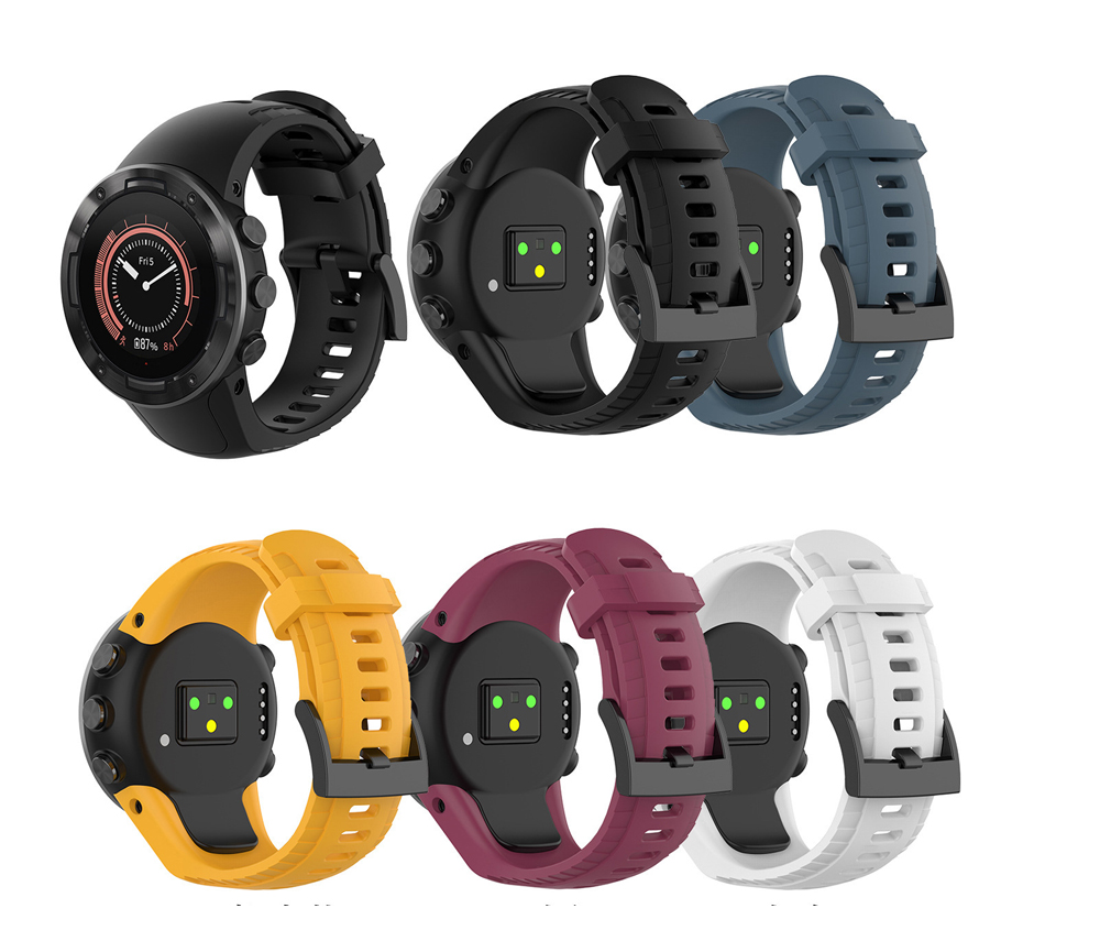 Blød silikone urrem til suunto 5 , udskiftningsarmbånd til suunto 5, smartwatch-rem, tilbehør