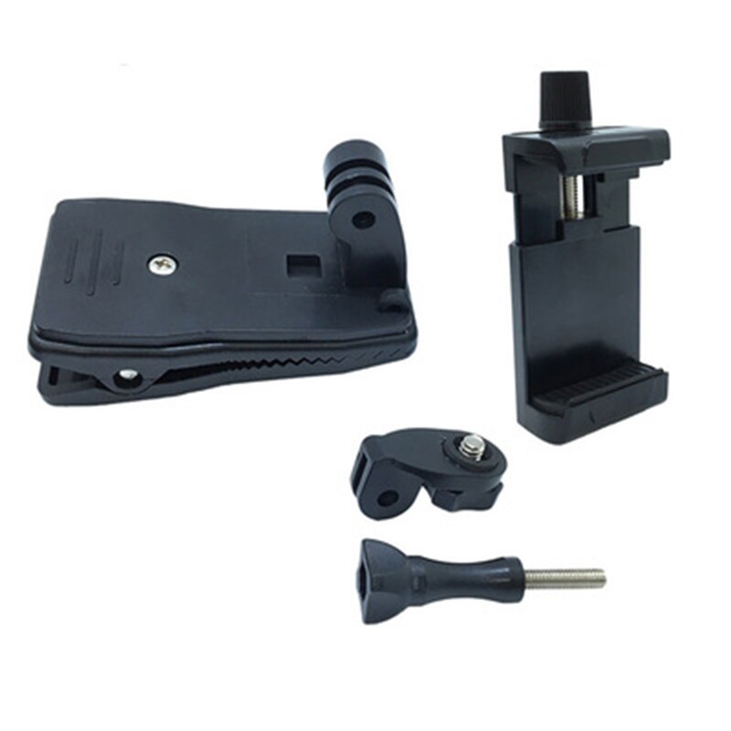 360 Graden Roterende Snelle Klem Mount Clip Quick Release Rugzak Hoed Clip Voor Gopro yi 4 k Iphone Alle 3.5 -6.8 &quot;Mobiele Telefoon houder