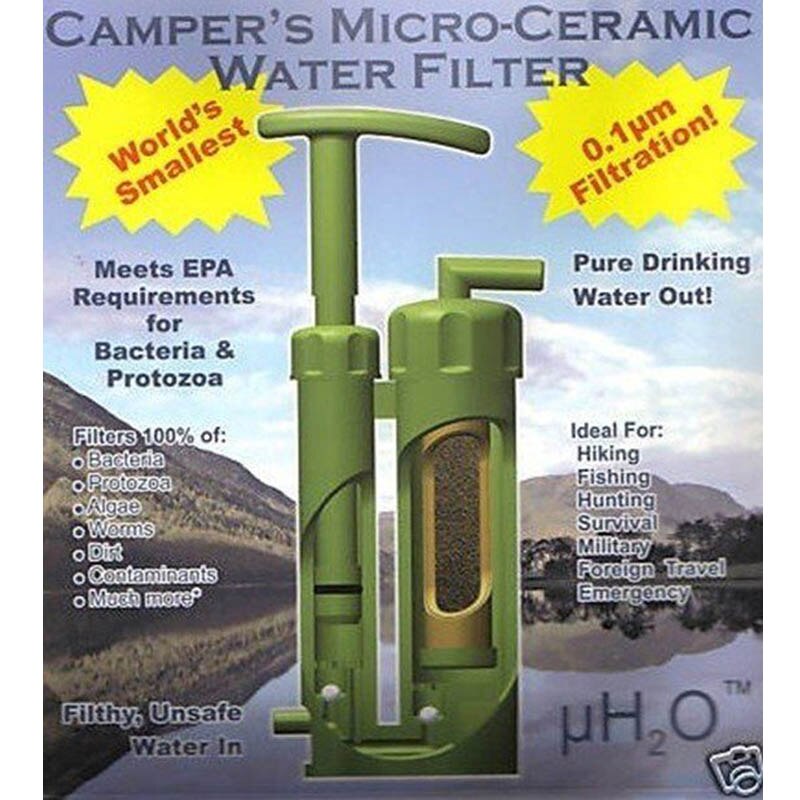 Portable Ceramic Soldier Water Filter Purifier Cleaner system soldier&#39;s water filter remove the bacteria in water Hiking Outdoor