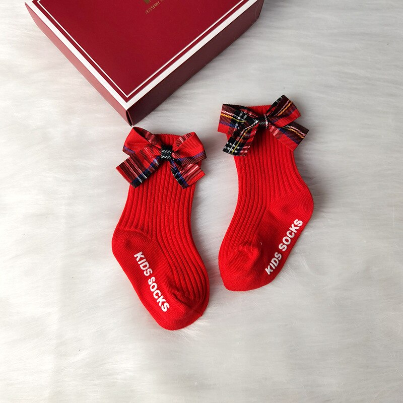neue Frühjahr Baby socken freundlicher Bogen-knoten Socken Herbst Baby Mädchen Socken Kleinkind Kleinkind nicht-Unterhose Boden socken: 1 / S 6-12Monate