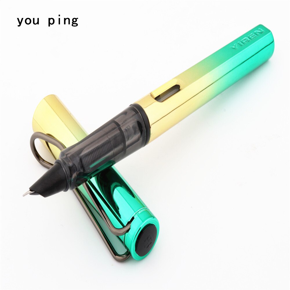 Pluma estilográfica de , suministros de papelería escolar para estudiantes, 410 colores brillantes, para oficina, novedad: A-1
