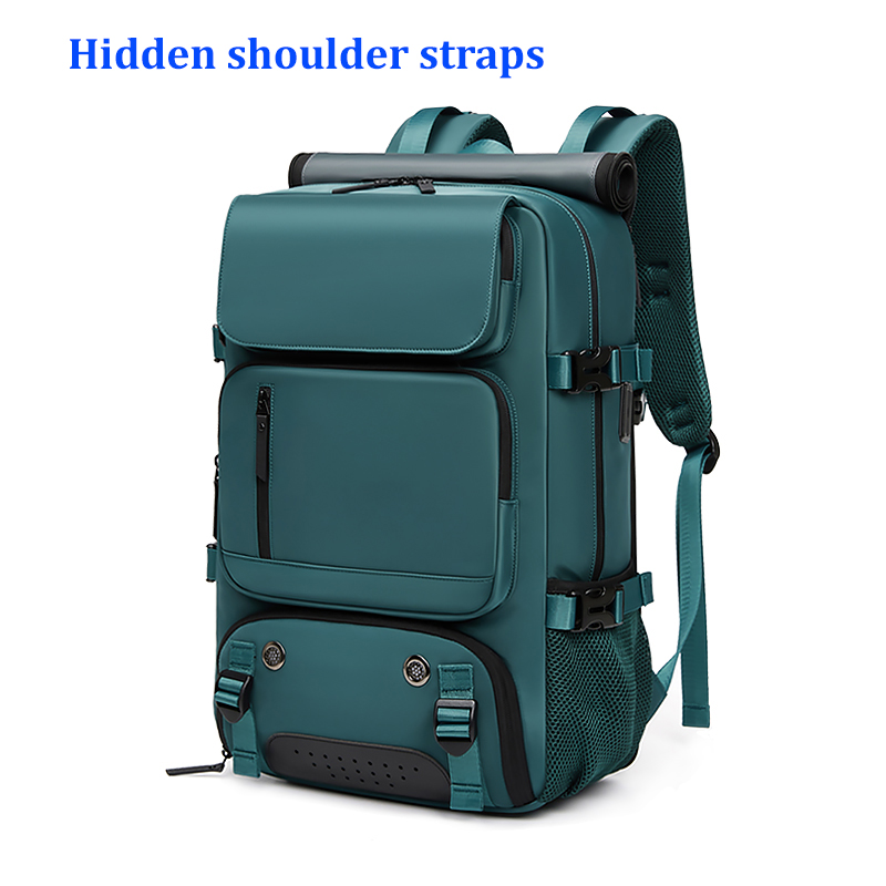 Woman travel backpack,waterproof 16 inch Business Laptop Backpack with Shoe Bag Hidden USB charging port Hiking camping backpack: NUDE