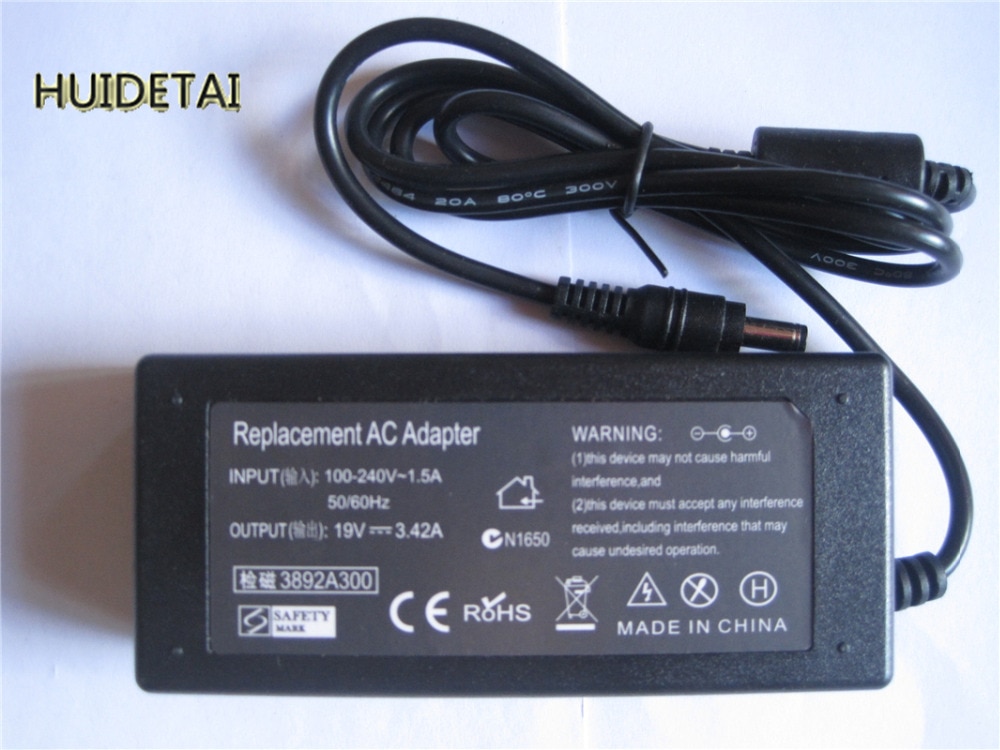 19V 3.42A 65W AC Adapter Power For HP 24es 24er Display LCD