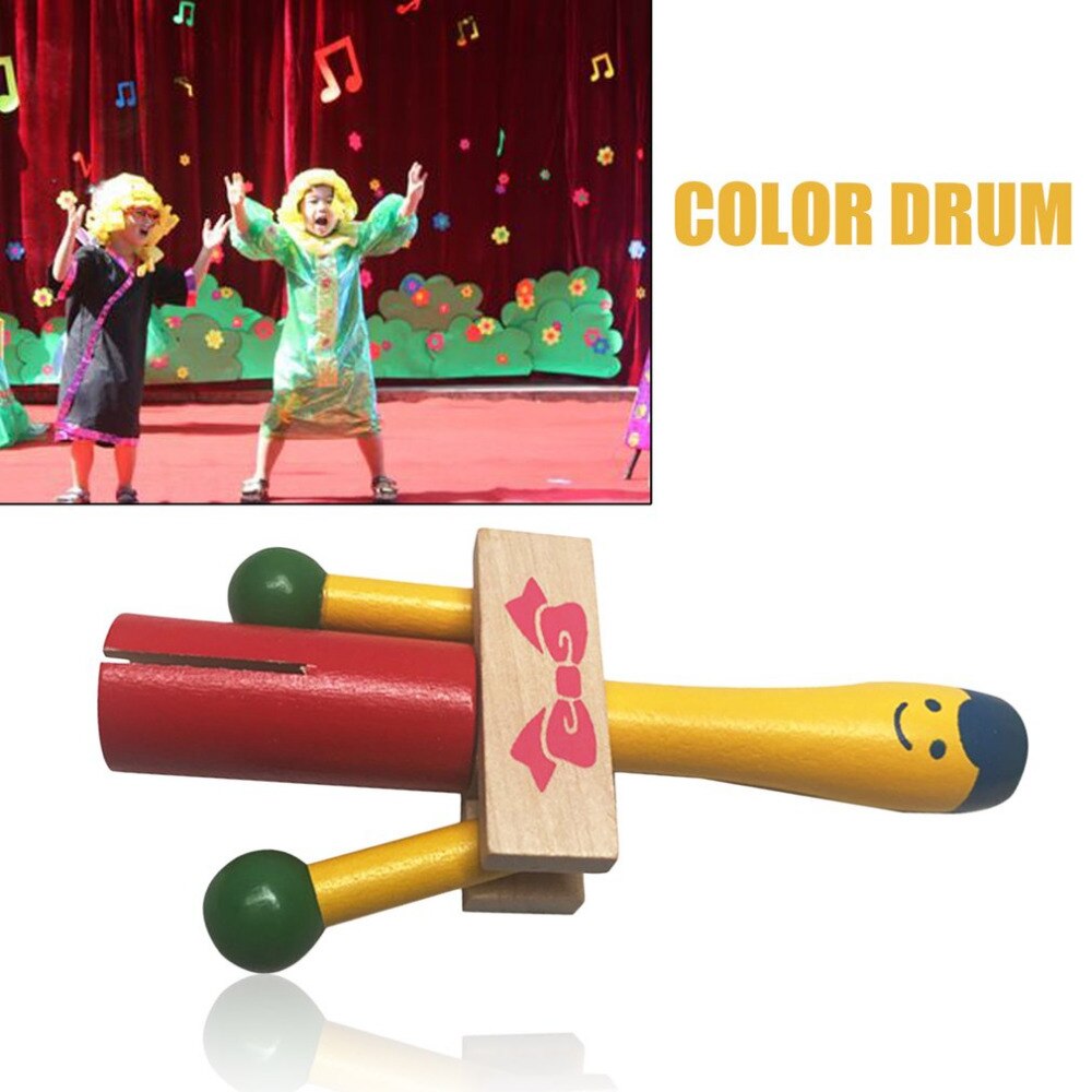 TSAI Kraai Sirene Hout Muziekinstrumenten Handheld Raken Baby Speelgoed Clown Speelgoed Kind Kids Educatief Klepels Speelgoed