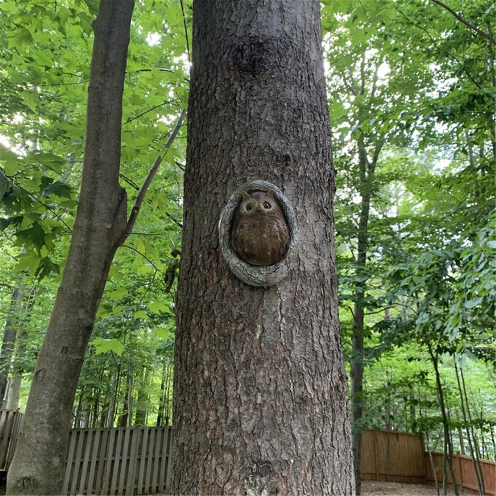 Outdoor Sculpture Sculpture Of Owl Presents A Garden Owl Tree Statuefigurine Poly Resin Yard Decoration Ornament