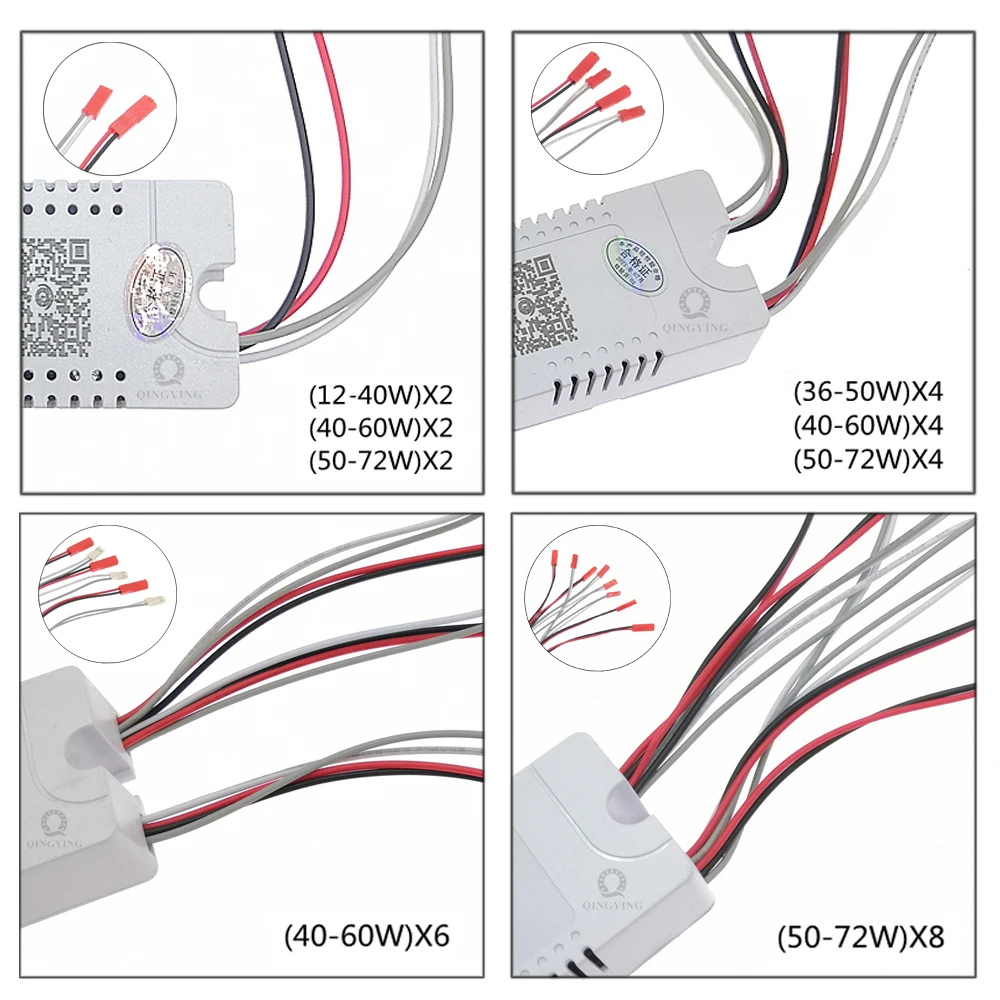 1 stücke AC220V 2,4G RF Fernbedienung Intelligente LED-treiber 12-40 W 36-50 W 40-60 W 50-72 W X2 X4 X6 X8 240mA Dimmen Fahrer