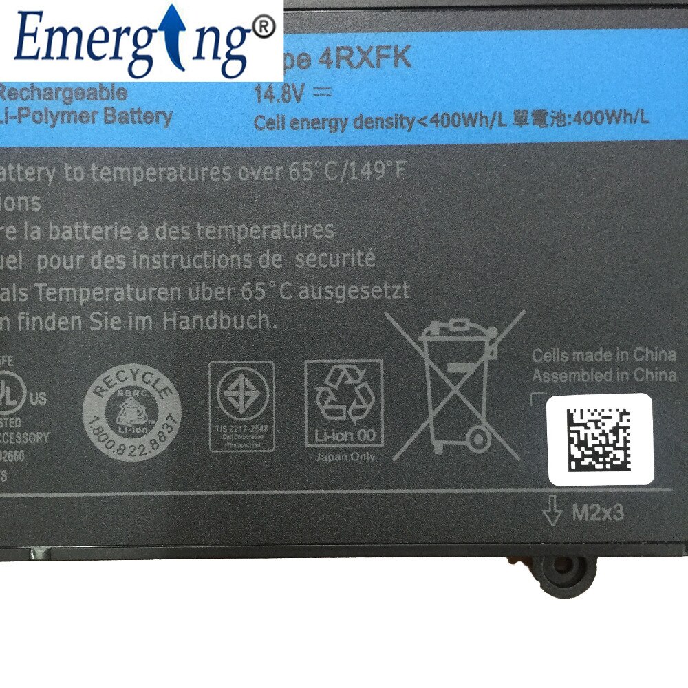 14.8V 69WH Original Laptop Battery for Dell XPS 14 L421X Ultrabook 14-L421x P30G