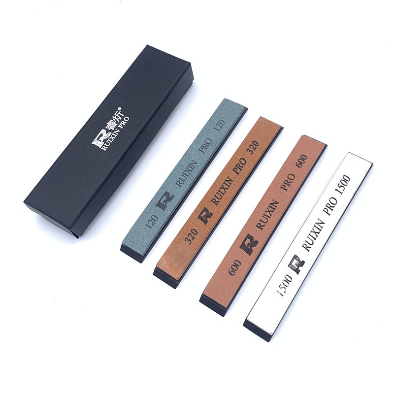 Piedra de afilar RUIXIN de , afilador de cuchillos, herramientas, sistema de piedra de aceite y agua con cajas
