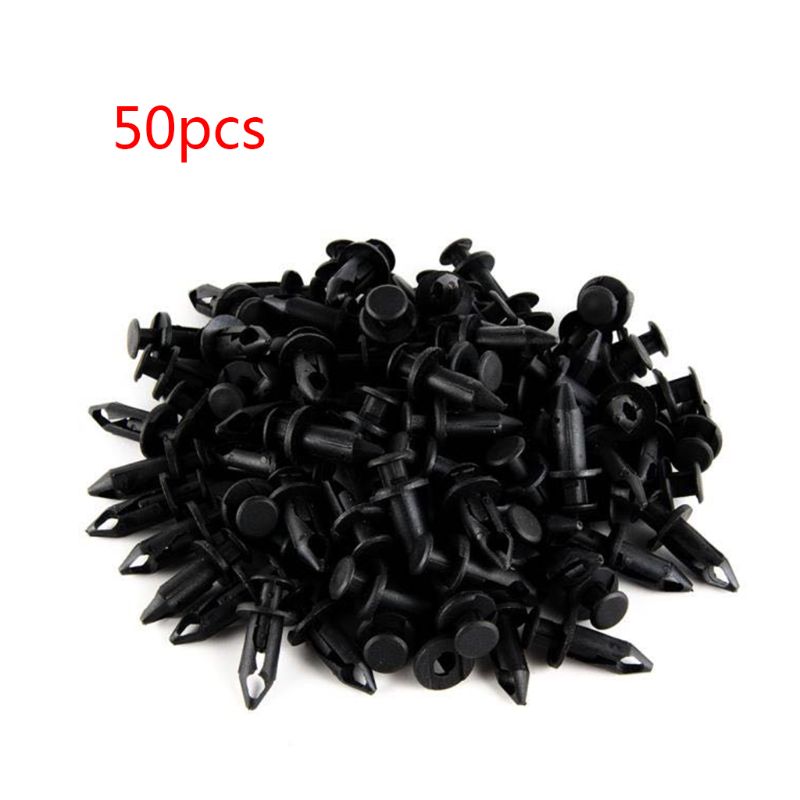 50 stücke 8mm ABS Kunststoff Fender Clip Körper Niet Loch Clips Schrauben Für Polaris Sportsman Rangers RZR 550 850 XP 7661855 ATV Teile