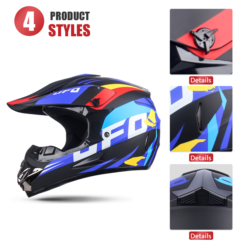 Goggle UCHOOSE Motorcycle Helmet Motocross Off Road Helm Children Off-road Casque Capacete De Motocicleta