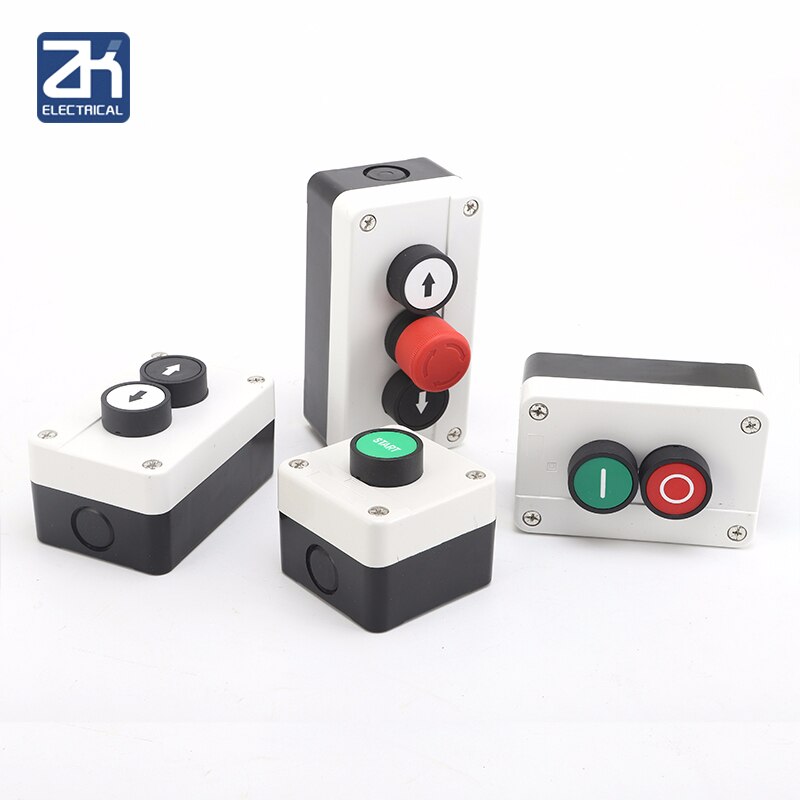Met Pijl Symbool, Start Stop Zelfsluitende Waterdichte Schakelaar Noodstop Industriële Houvast Control Box
