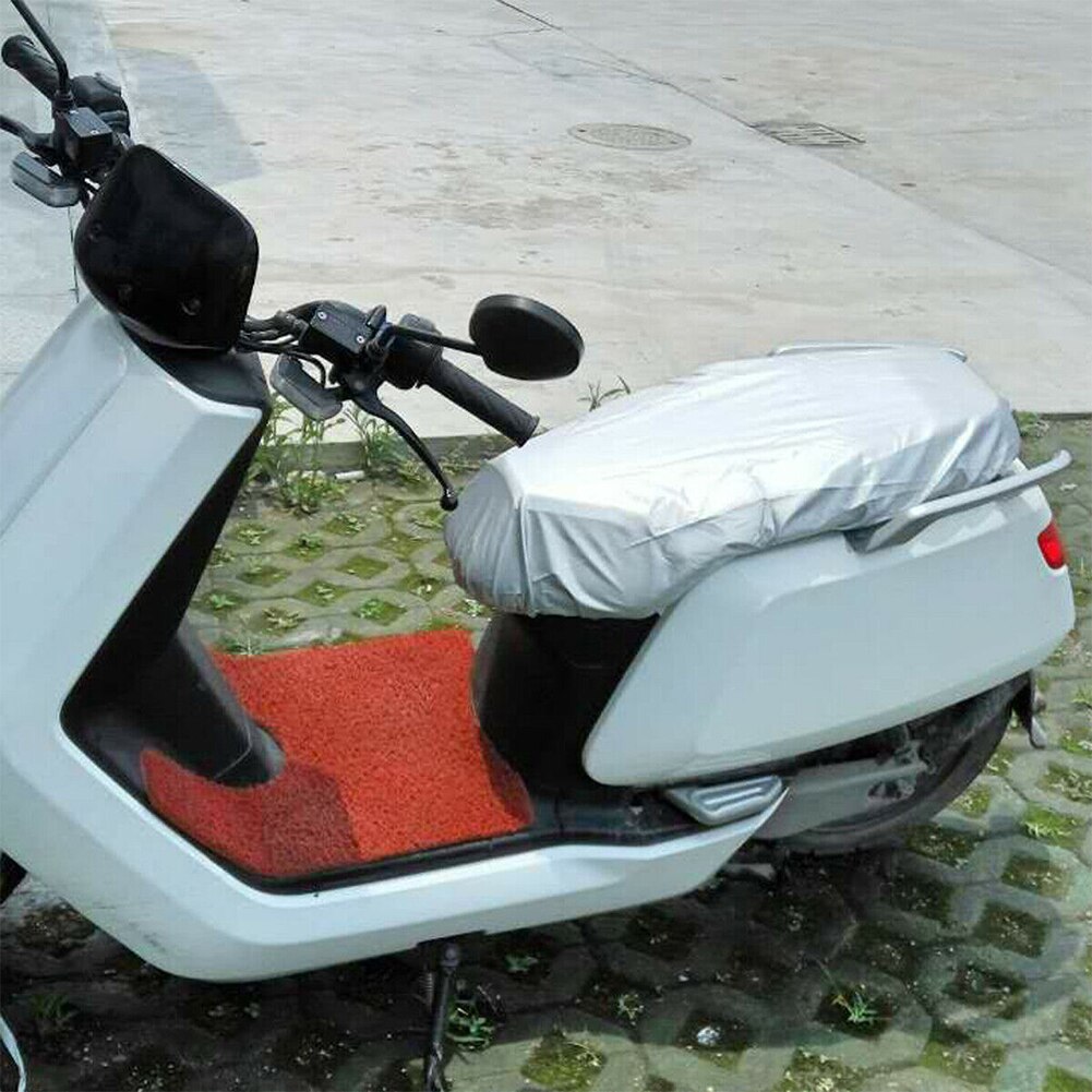 Motorcykel skoter anti snö universellt sätesskydd solid tålig oxford tyg utomhus vattentät full täckning dammskydd