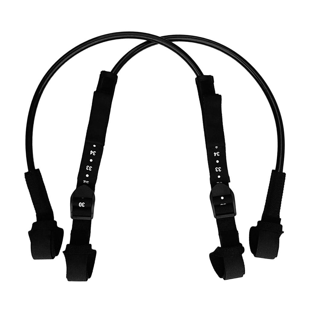 2Pcs/Set Deluxe Black TPU Tubing Windsurfing Harness Line 28-34' Or 22-28' Water Sports Surfing: 28-34 inch