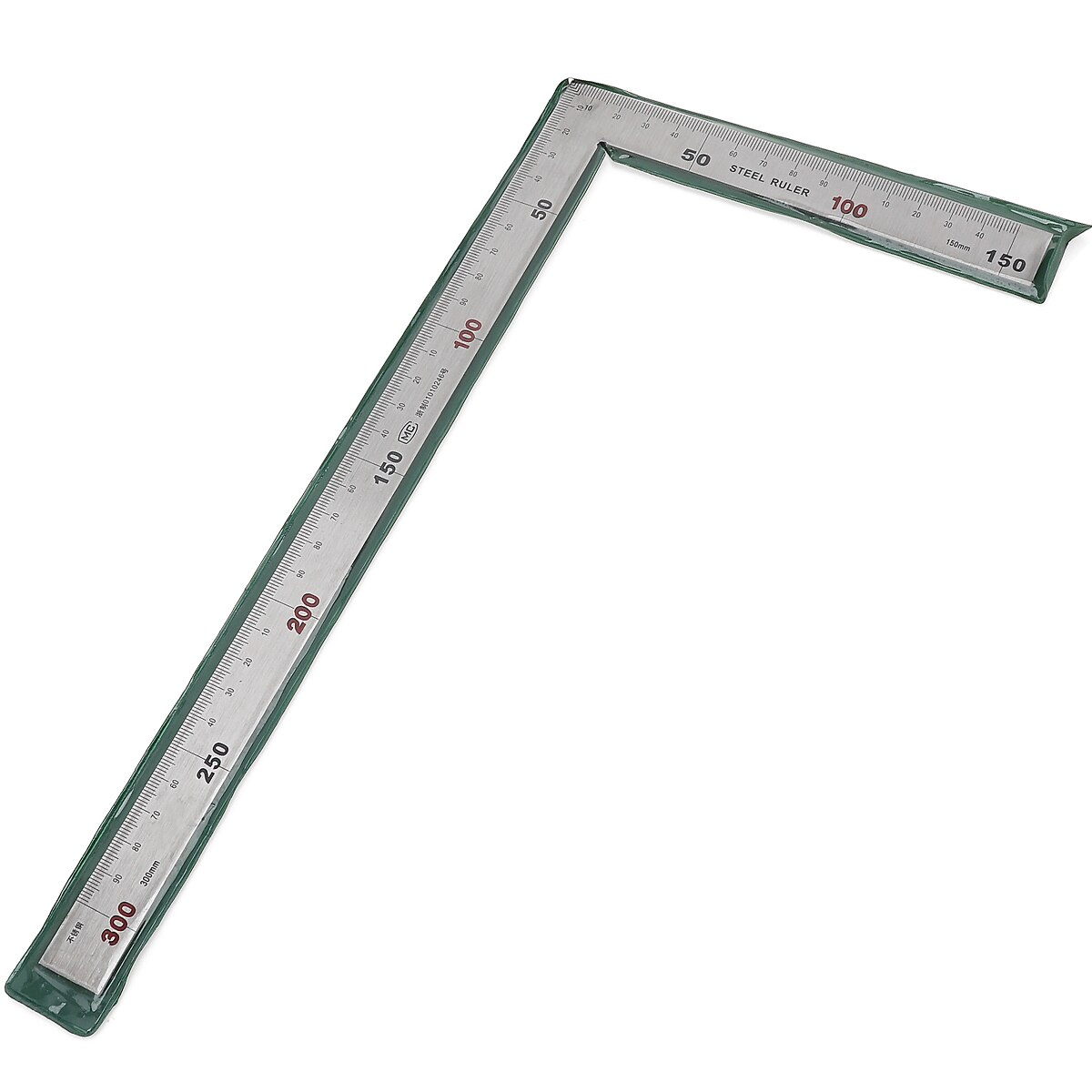 Fyrkantig linjal rät vinkel 90 grader metall rostfritt stål vinkellinjal träbearbetningsmätverktyg för trä 250 x 500mm 150 x 300mm