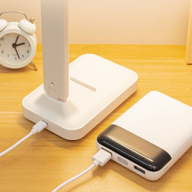Lâmpada de mesa led 3 níveis regulável toque luz da noite usb recarregável proteção para os olhos dobrável lâmpada mesa para o quarto cabeceira