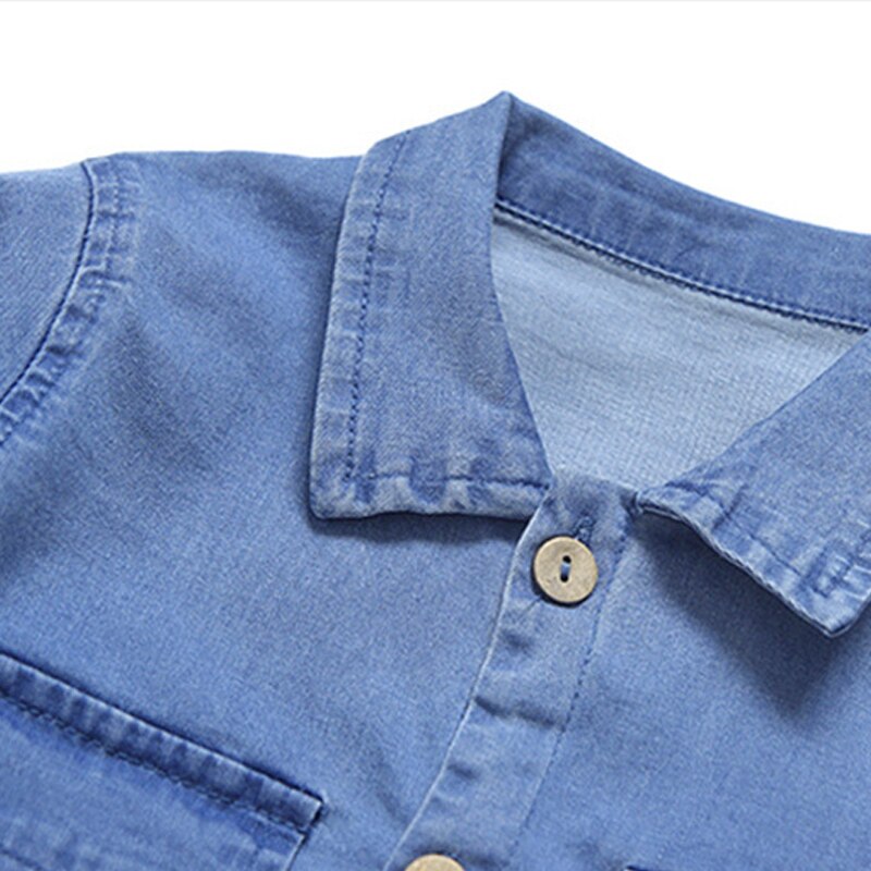 DIIMUU Baby freundlicher Jungen Kleidung Kleinkind Karikatur Overall Denim Hosen freundlicher lässig Overall Langarm Hosen