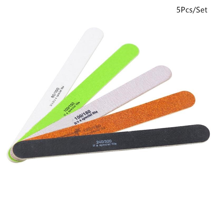 100 Stks/partij Double Side Mini Wegwerp Nail Buffer Bestanden Schuurblok Grit Professionele Pedicure Nagel Gereedschappen Nagelvijl: 12