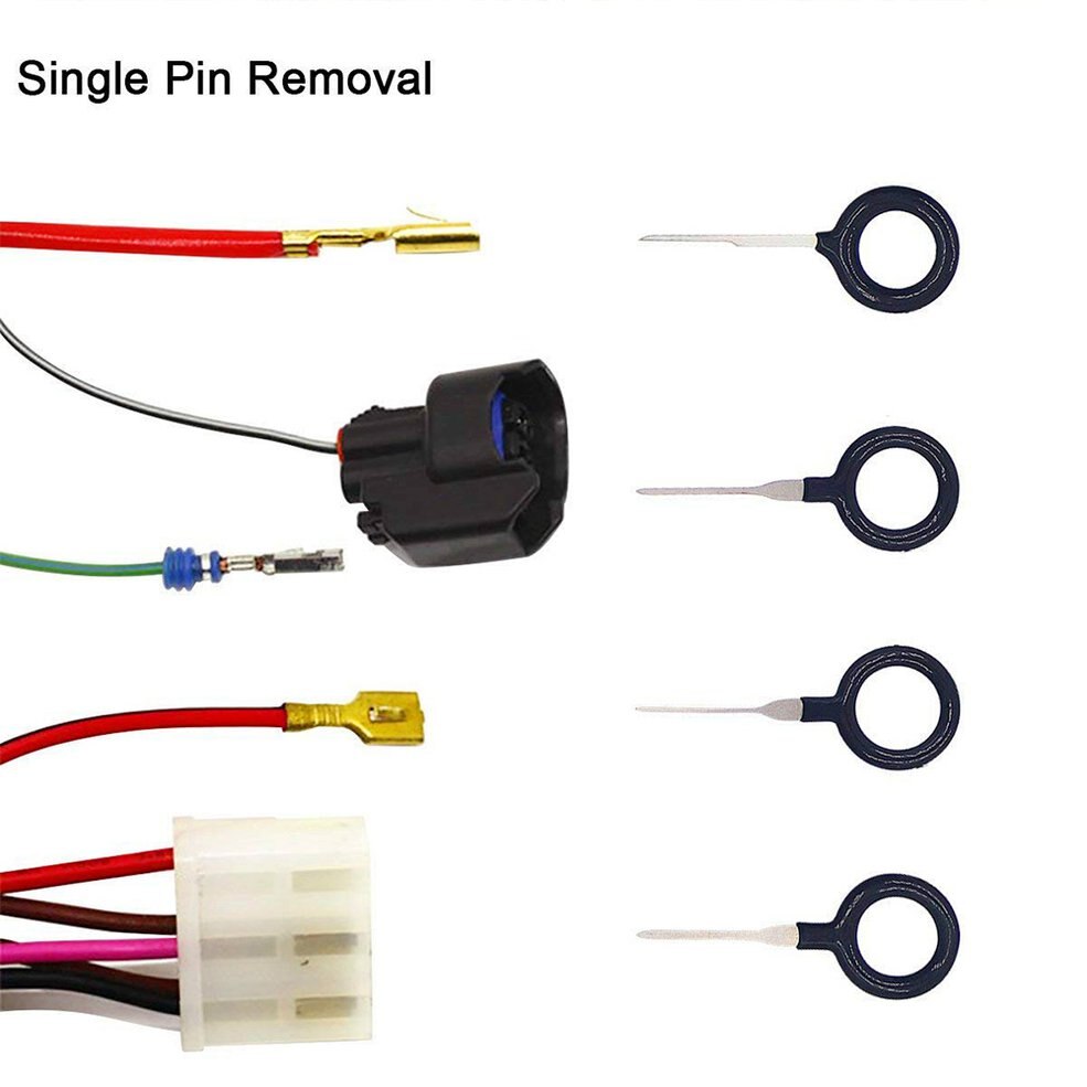 Automotive wiring harness plug terminal removal tool 3-piece push pin tool car repair tool needle remover