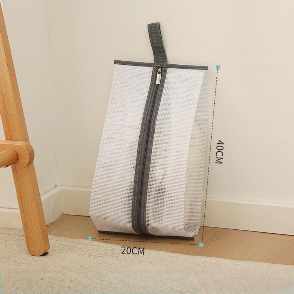 Shoe Storage Bag Household Foldable Portable Season Boots Protective Travel Essentials Covers Waterproof Shoes Organizer Bag: green