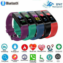 Id115 plus farveskærm smart armbånd sport skridttæller ur fitness kører gå tracker puls skridttæller smart band