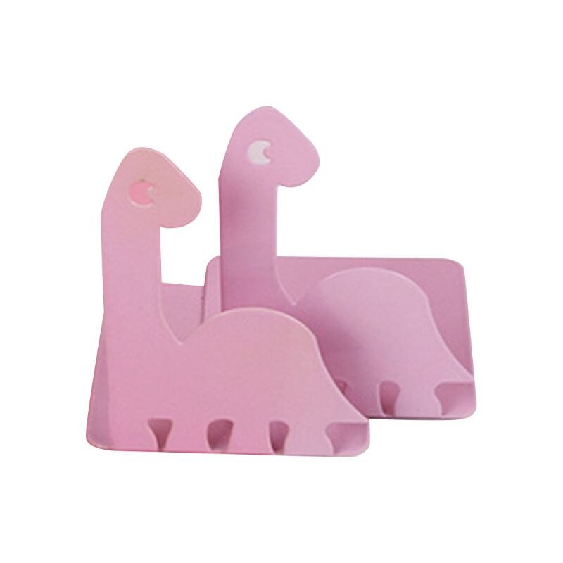 1 Pair Cartoon Animal Bookends Book Stand Support Desktop Office Magazine Organizer Rack Shelf Holder