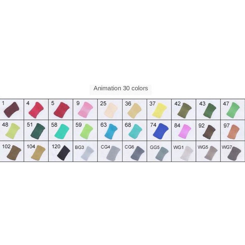 Alcohol Marker Brush Markers Dual Tips Permanent Art Kids Markers: 30 Animation