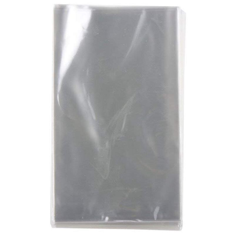100 x Clear Cellofan Chocolate Lolli Bag, 6cm x 10cm, Plastic: Default Title