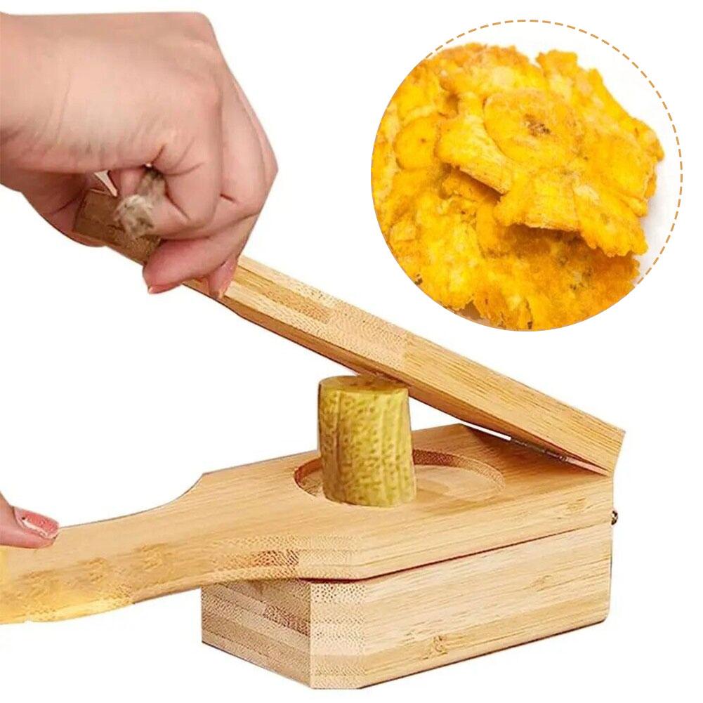 Smasher Maker-Presse en bois Tostonera Plantain avec poignée, réutilisable pour la cuisine, gels de fruits frits, cuisine exécutive, Gad K5V3
