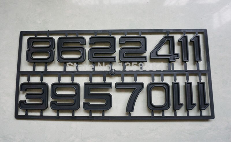 1 Set 5CM Zwarte Klok Quartz Arabische Cijfers voor DIY Quartz Uurwerk Wijzerplaat