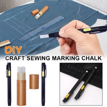 Tailor Chalk Pencil Wax Refill Sewing Marking Pencil Dressmaker Practical Tool Fabric Marker Pencils for Sewing Dressmakers DIY