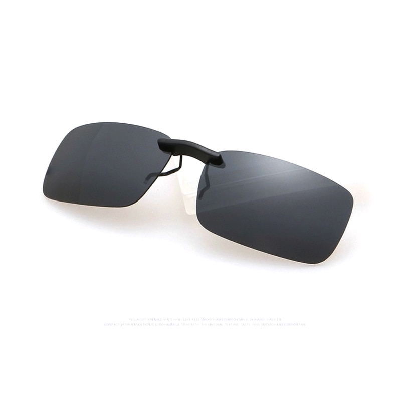 Unisex Polarized Clip On Sunglasses Near-Sighted Driving Night Vision Lens Anti-UVA Anti-UVB Cycling Riding Sunglasses Clip