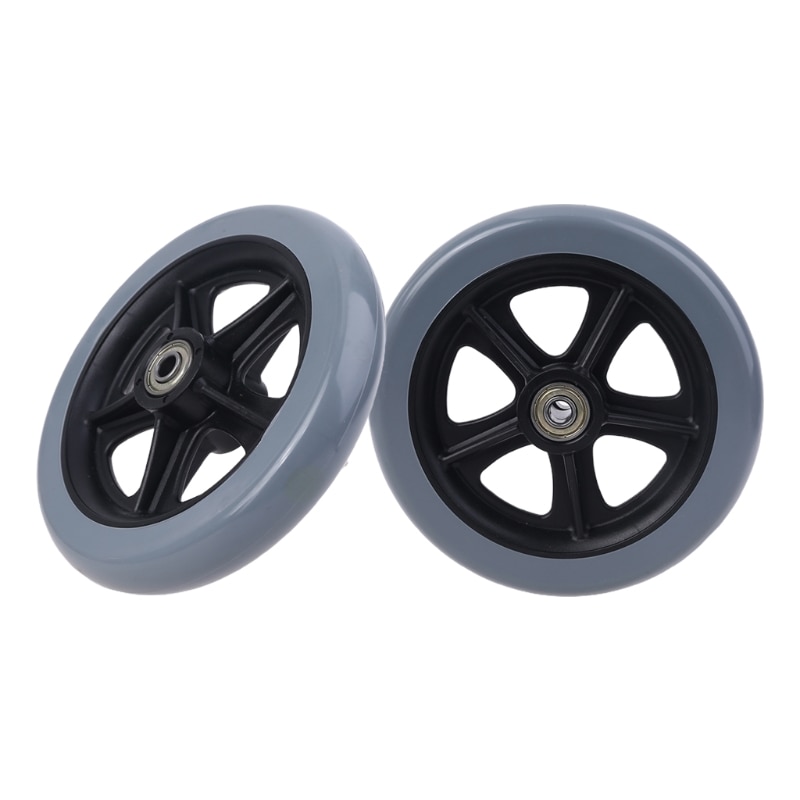 2 stk 150mm (6 ") rullestol hjul tilbehør pp gummi kontorstol rullehjul rullestol møbler hardware