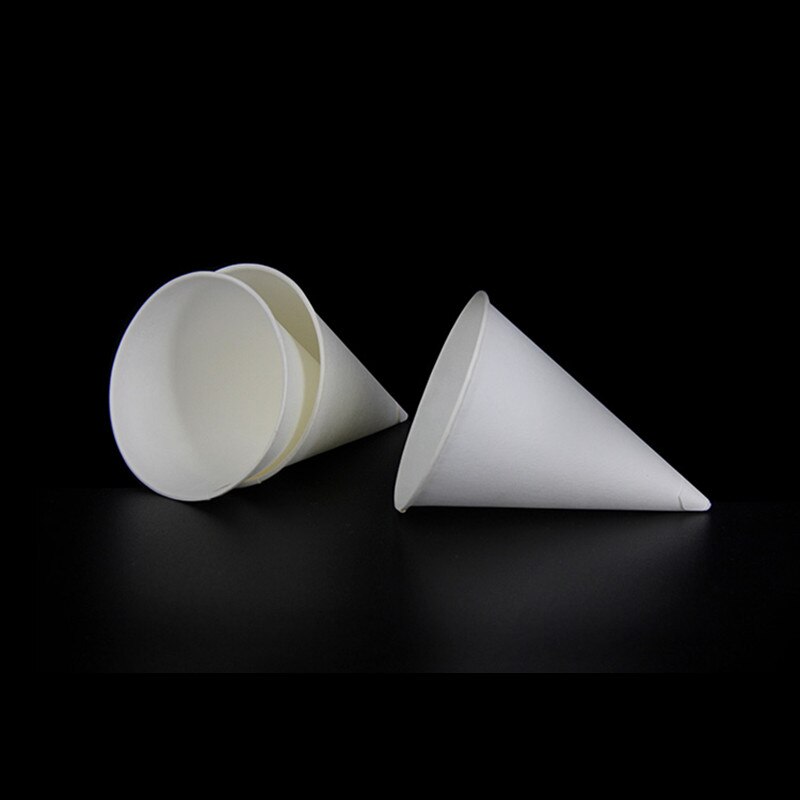 250 Pcs Witte Kegel Wegwerp Papier Cup Drinkwater Kantoor Supermarkt Luchthaven Business Gunst Melk Thee Koffie Kleine Cup