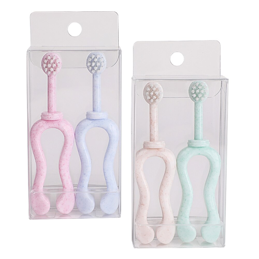 1 einstellen 4Stck U-bilden Kleinkind Baby Ausbildung Zahnbürsten für Baby von 0-3 Jahre alt