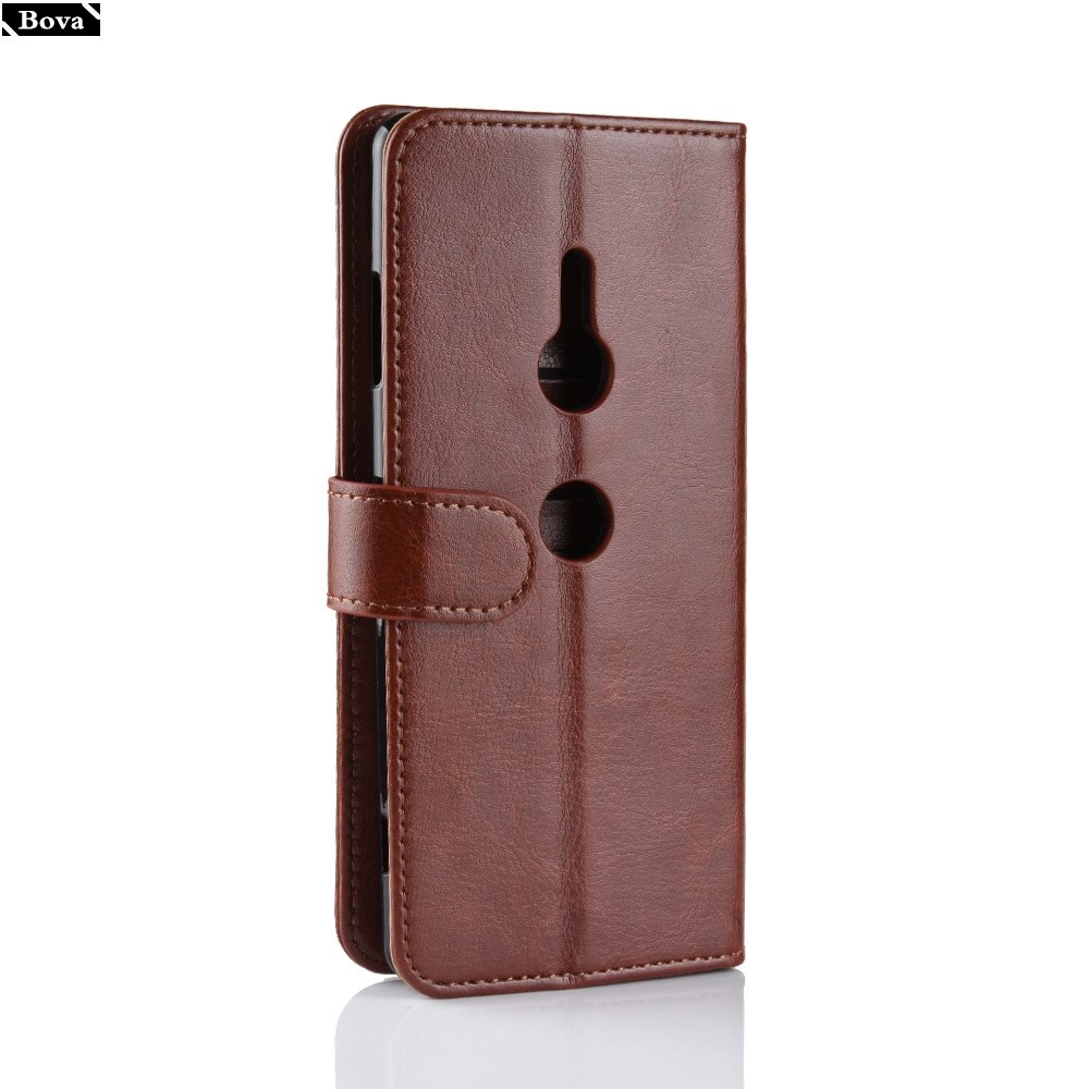 Pu Leather Case for Sony XZ3 card holder cover case for Sony Xperia XZ3 flip case protective holster coque fundas