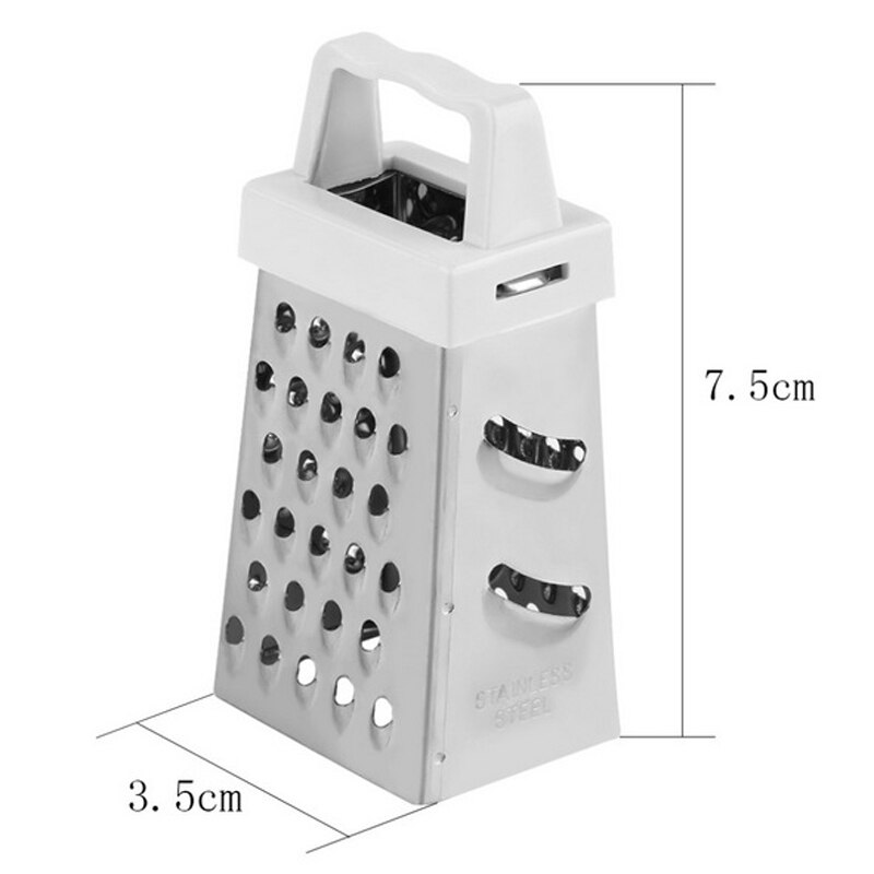 Stainless Steel 4 Sided Grater Cheese, Potatoes, Carrots Medium Coarse S