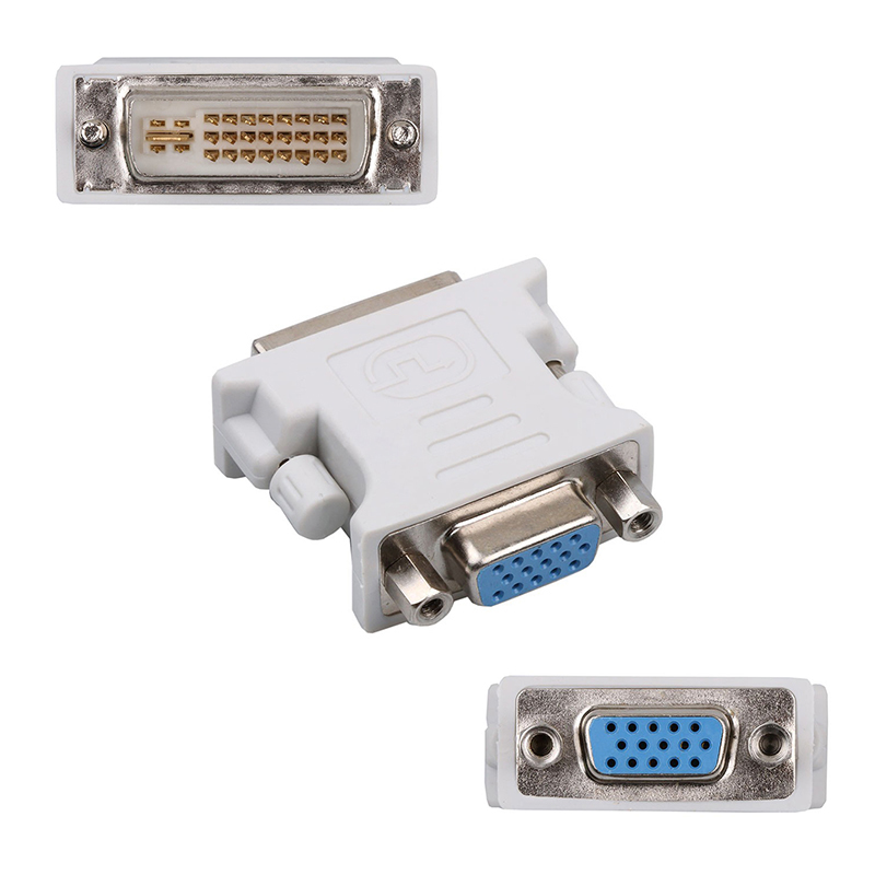 Brand DVI 24+5 Male to HD 15 Pin VGA Female Video Card Monitor LCD Converter Adapter