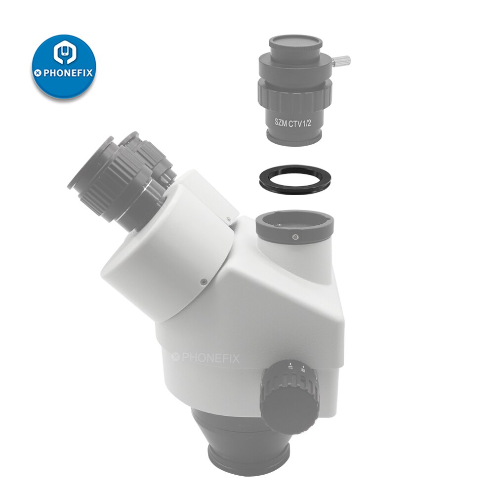 Stereo Microscope 38mm To 27.2mm Ring Adapter for Microscopio Camera C Mount Lens Video Microscope Camera Tube