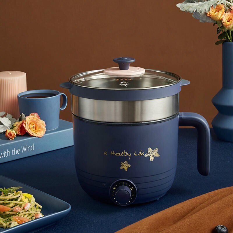 Mini Electric Rice Cooker 1.2L Non-stick Cooking Machine Single/Double Layer Pot Multifunction 220V DRG-E12C1