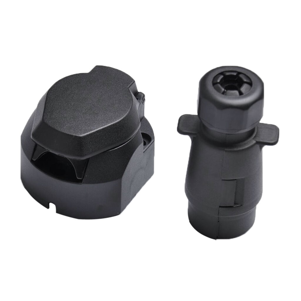 7 Pin Plastic Trailer Plug Socket Connector Caravan Towing Light Wiring